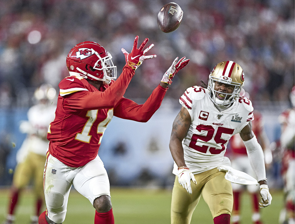 THE OTHER ONE THAT GOT AWAY Sherman (25) suffered his second Super Bowl defeat last February, then was among the many San Francisco stars who missed the majority of 2020 due to injury.